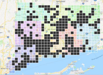 A map of assigned atlas blocks as of March 11, 2018